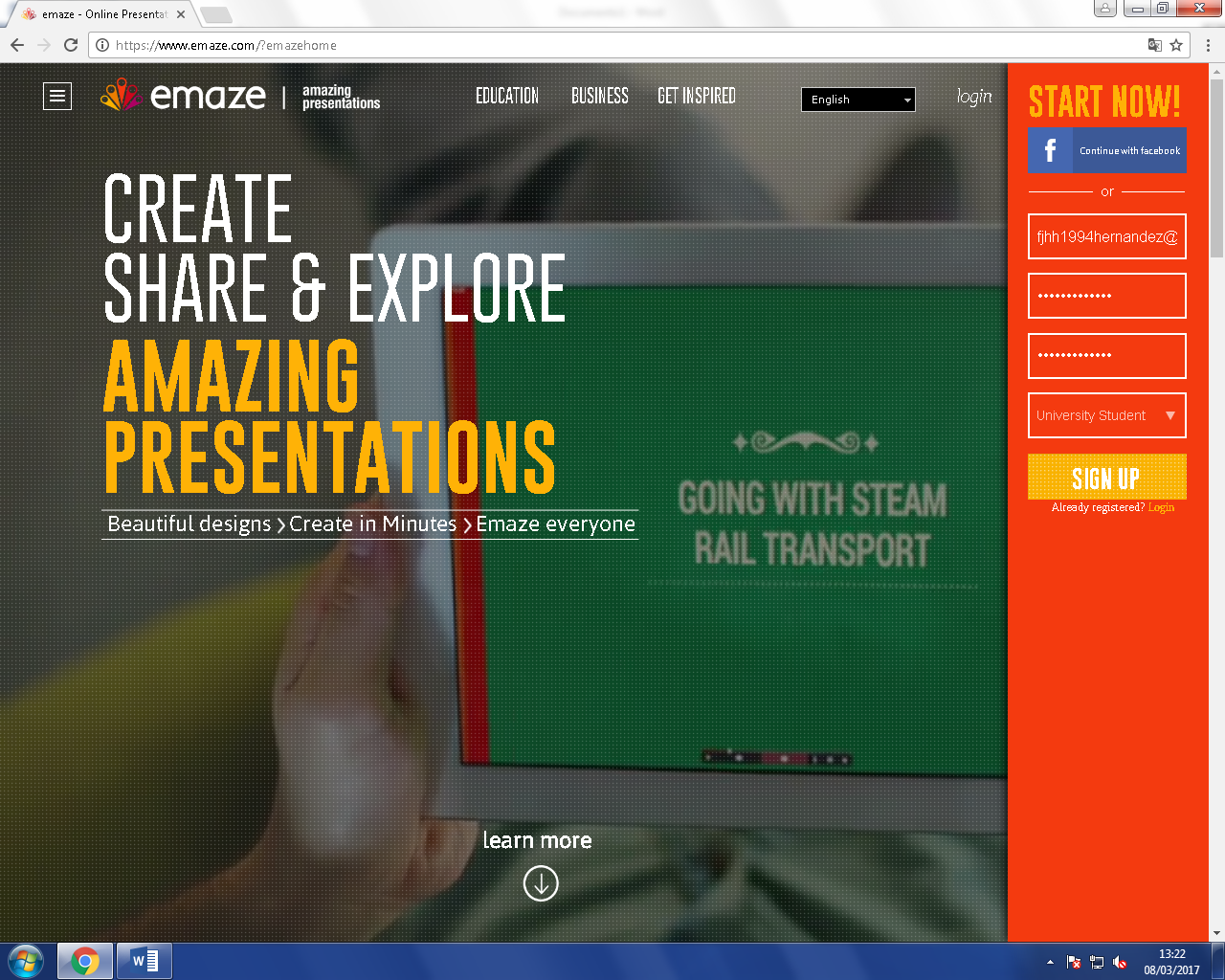 La Gran Presentacion at emaze Presentation