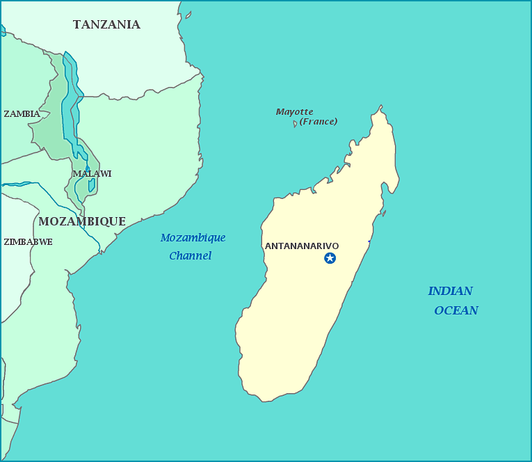 Пролив между африкой и островом мадагаскар