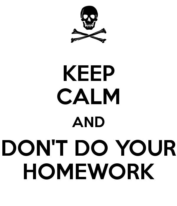 Calm homework
