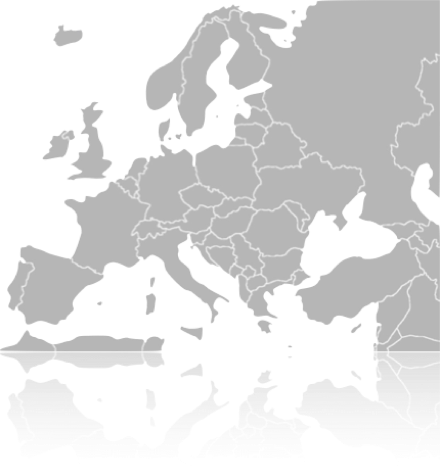 Карта европы серая без границ