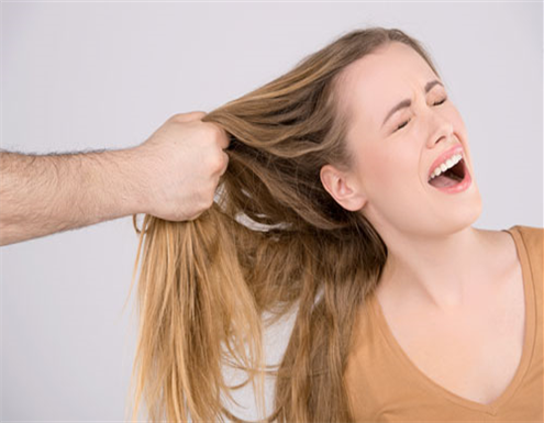 Doctor shaved long hair screaming