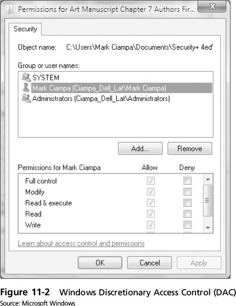 Discretionary access control что это