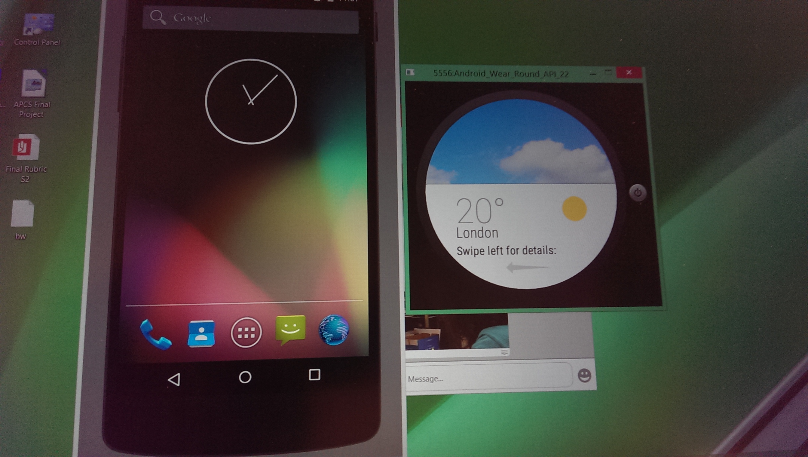 android sdk 2.3 emulator swipe to unlock