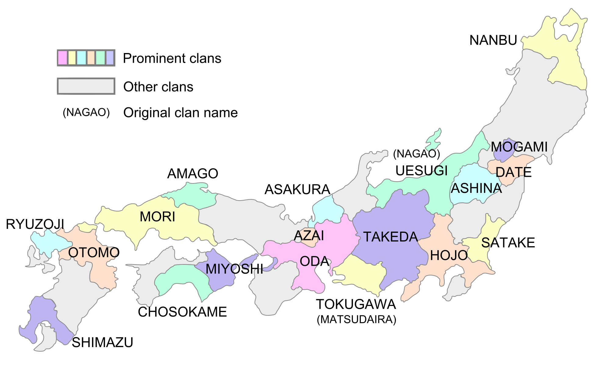 Muromachi Period Map