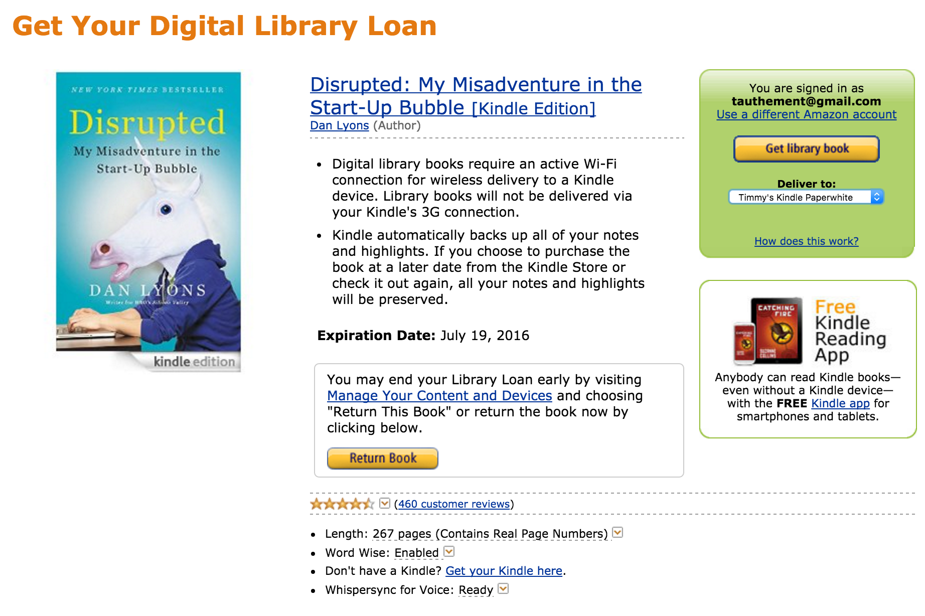 Borrowing eBooks on emaze