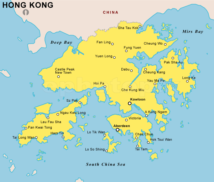 Карта hong kong