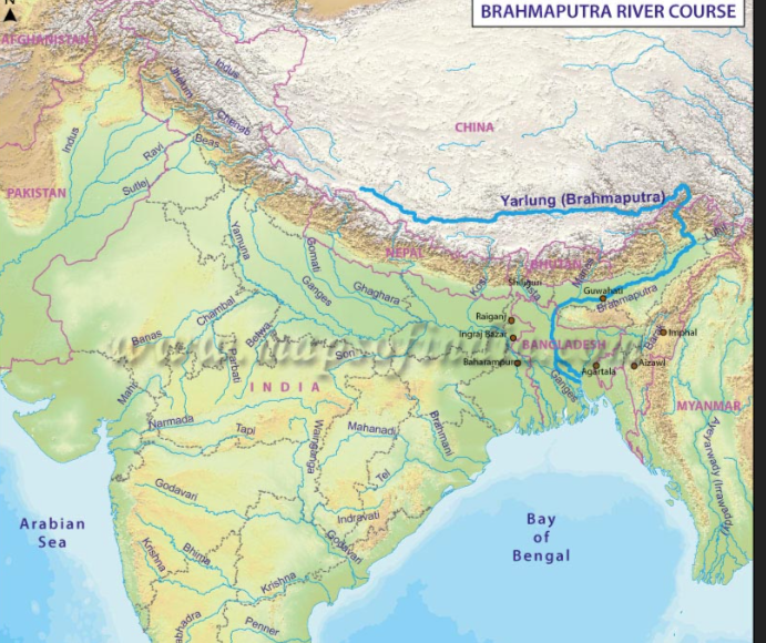 Buy India River Map Map, River, India