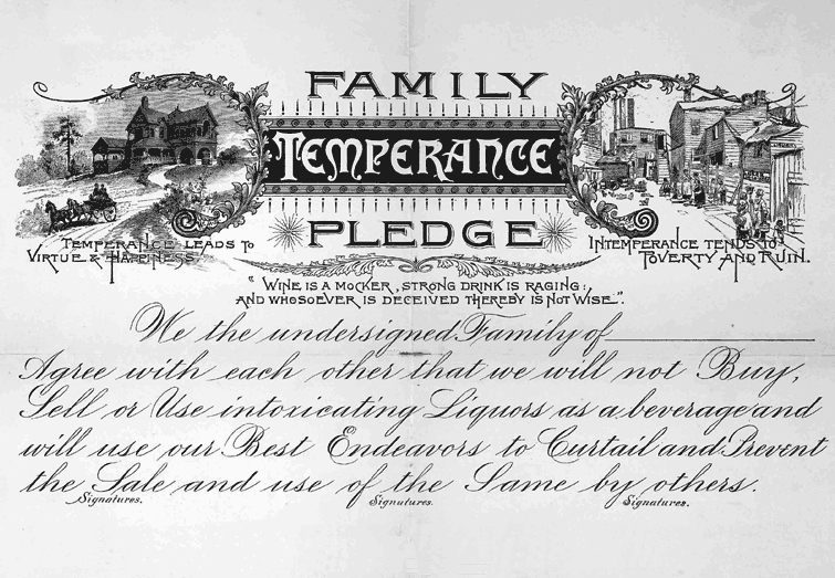 temperance movement 1800s