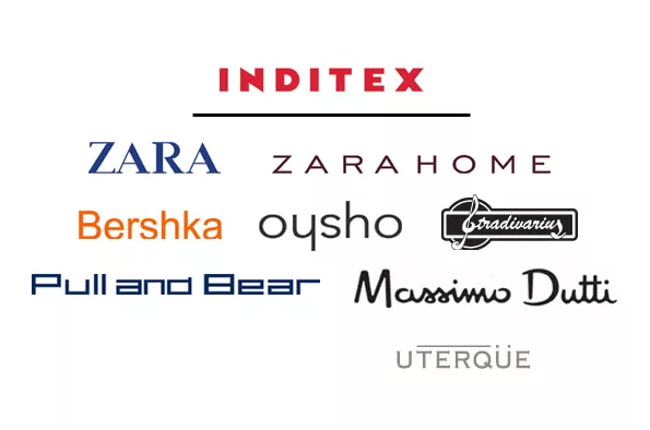 Х зарам. Компания Inditex. Inditex бренды. Inditex Group бренды. Индитекс логотип.