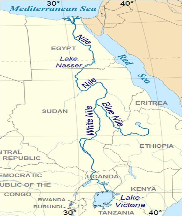 Река нил карта африки