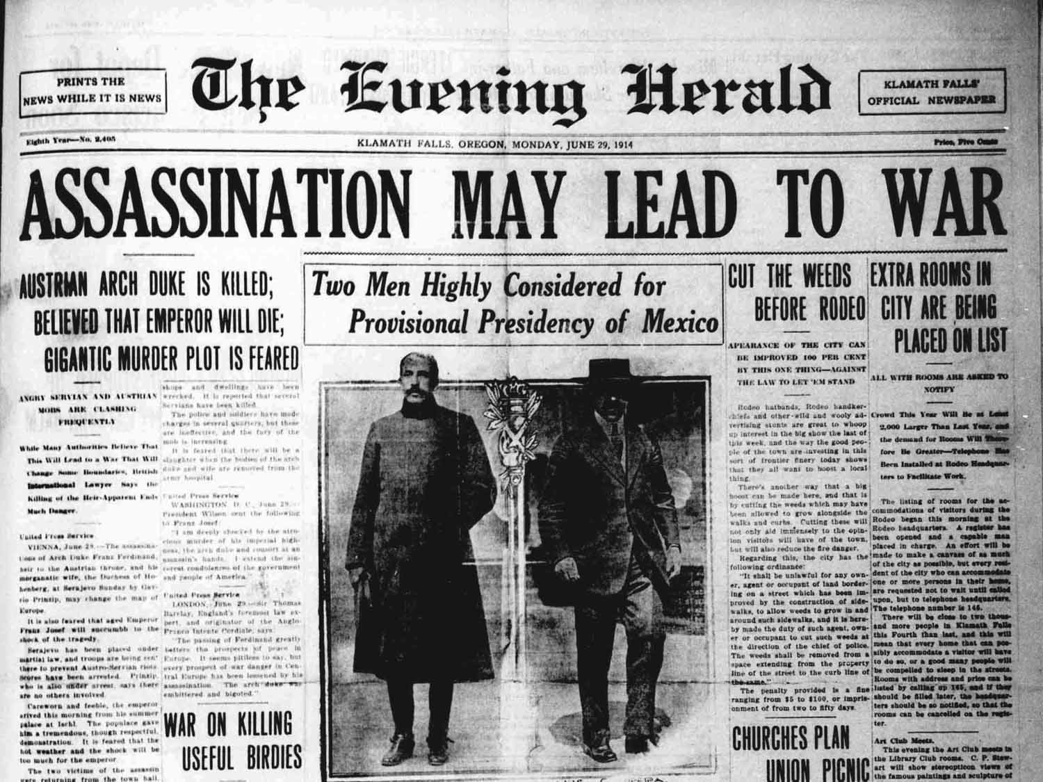 Image result for an assassination in europe sparked the beginning of ww1