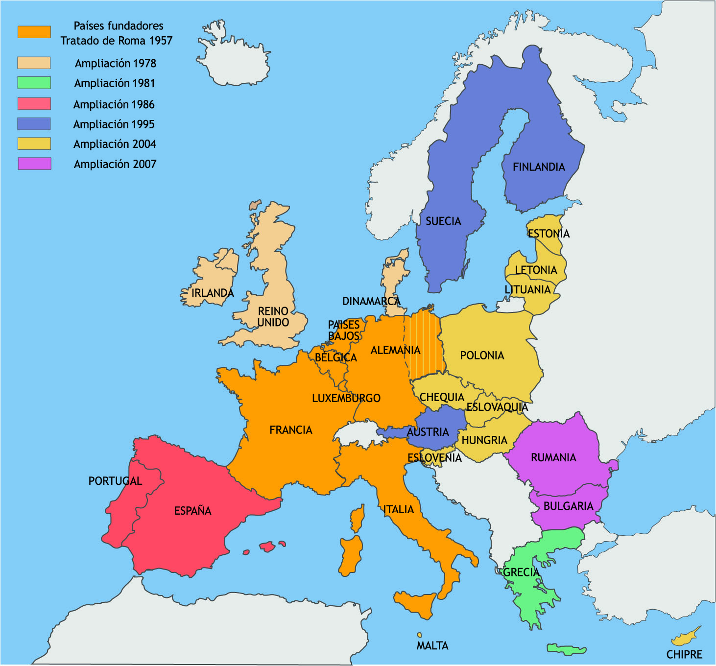 Карта ue. Paises. КАЛЭ paises bajos. Continente. Union la.