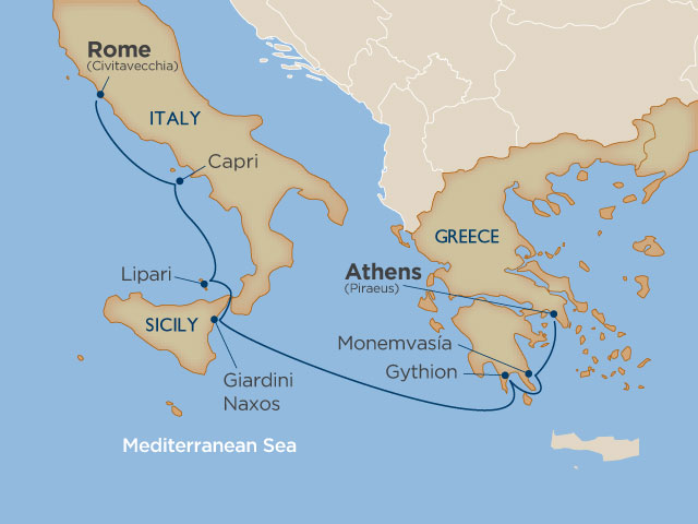 Rome And Greece Map