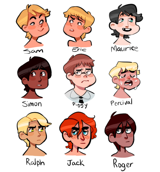 Each character. Голдинг Повелитель мух Ральф. Повелитель мух Ральф и Джек.