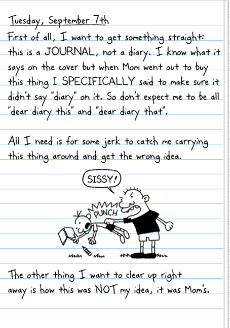 essay on my favourite book wimpy kid