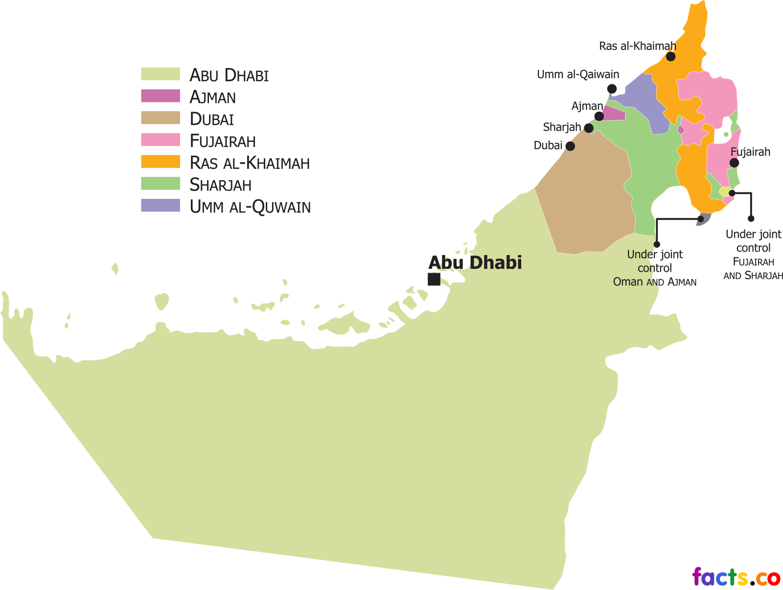 Абу-Даби на карте ОАЭ. Абу-Даби эмират на карте. Объединённые арабские эмираты карта Эмиратов. Схема Эмиратов ОАЭ.