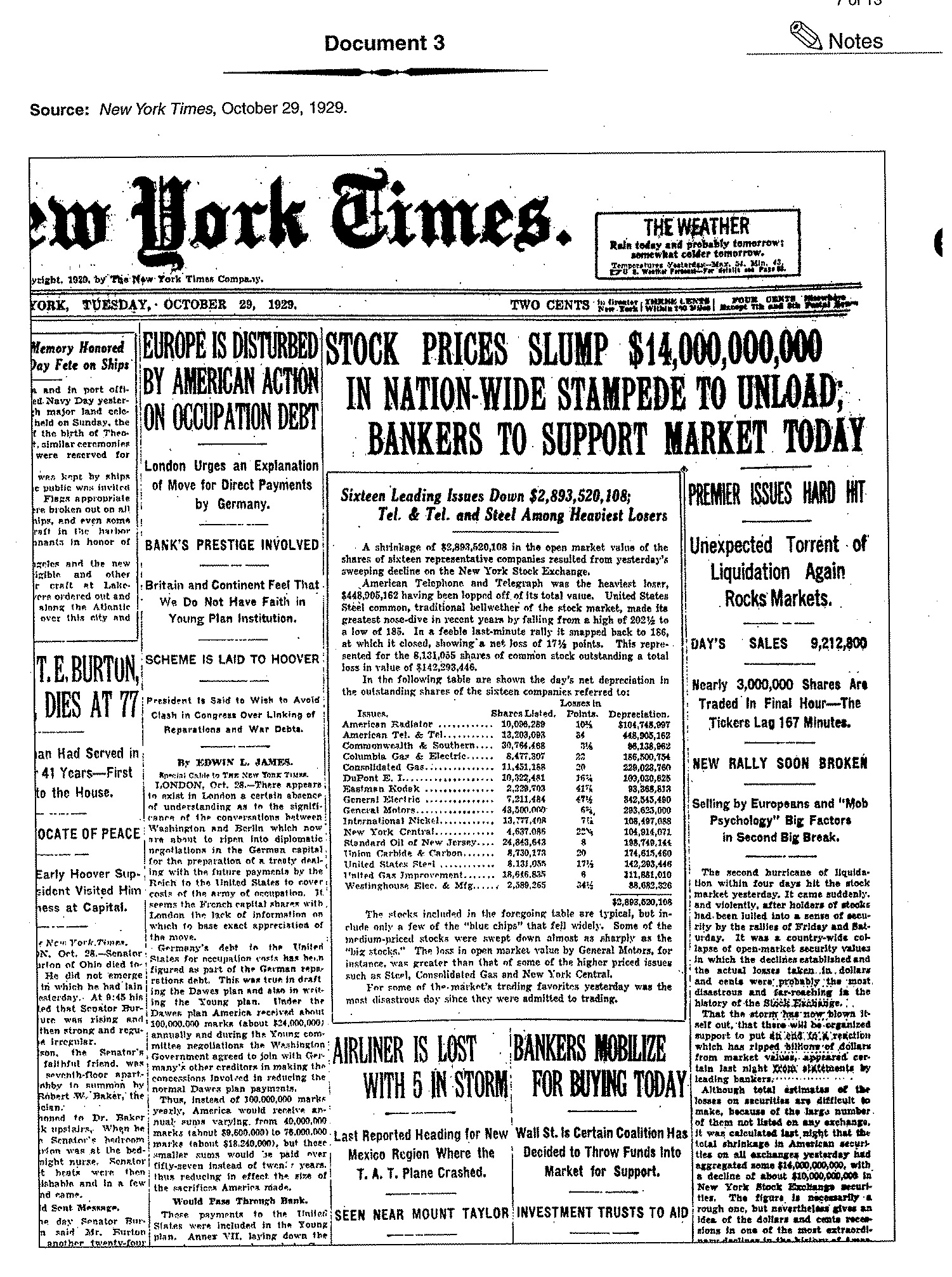 What caused the great depression on emaze