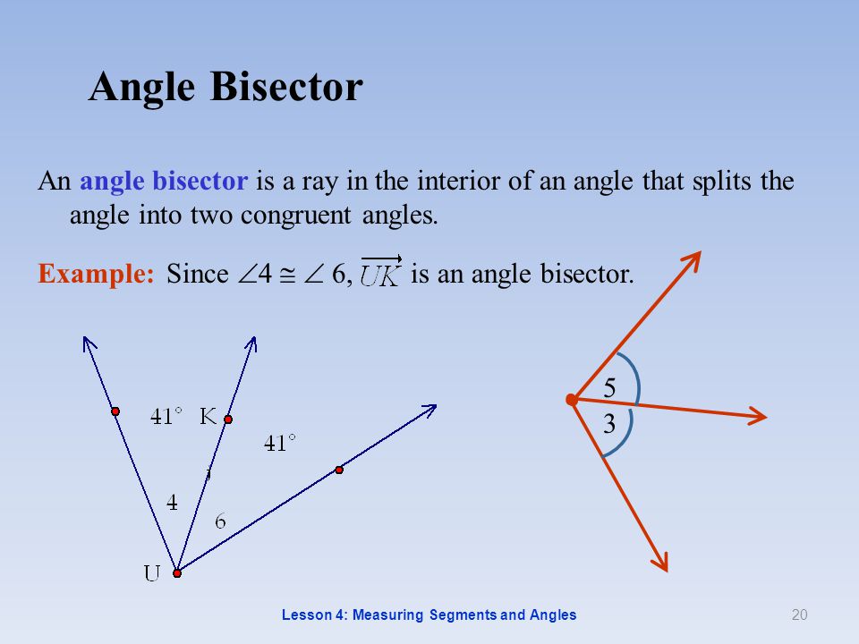 angle bisector postulate definition geometry