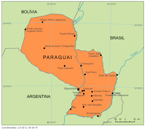 File:Paraguay, administrative divisions - de - monochrome.svg - Wikimedia Common