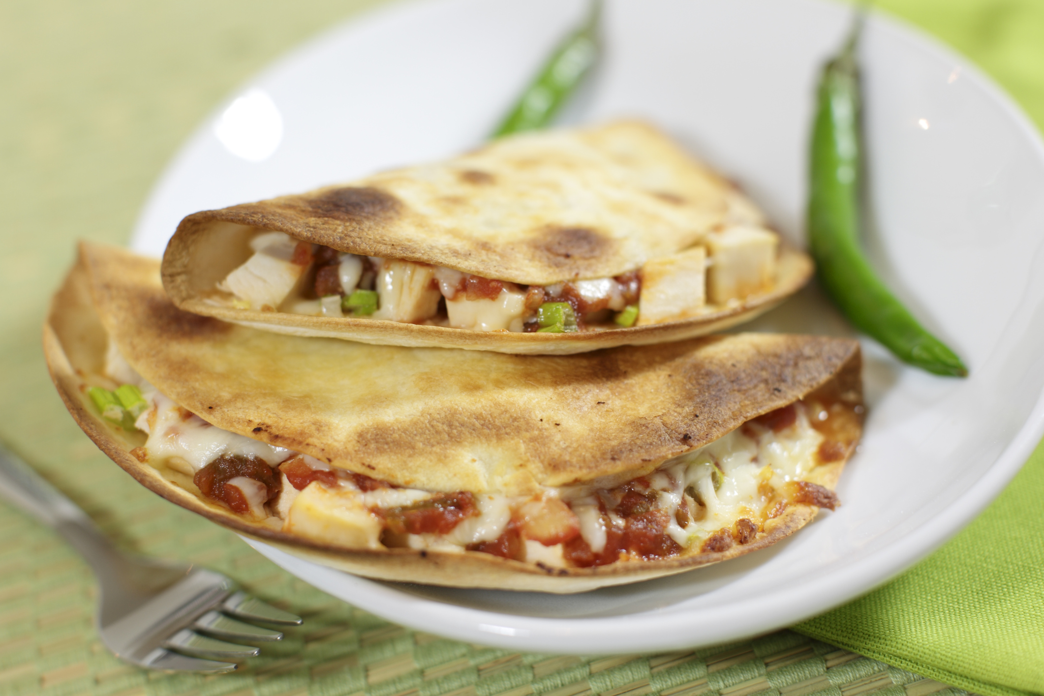 Como hacer quesadillas de pollo