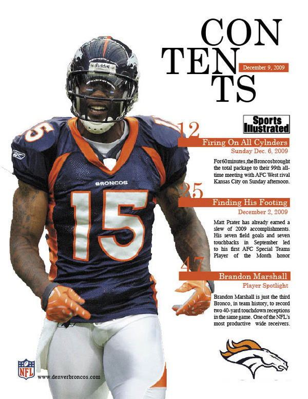 Image result for sports magazine table of contents