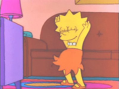 Safety Dance Gif Simpsons