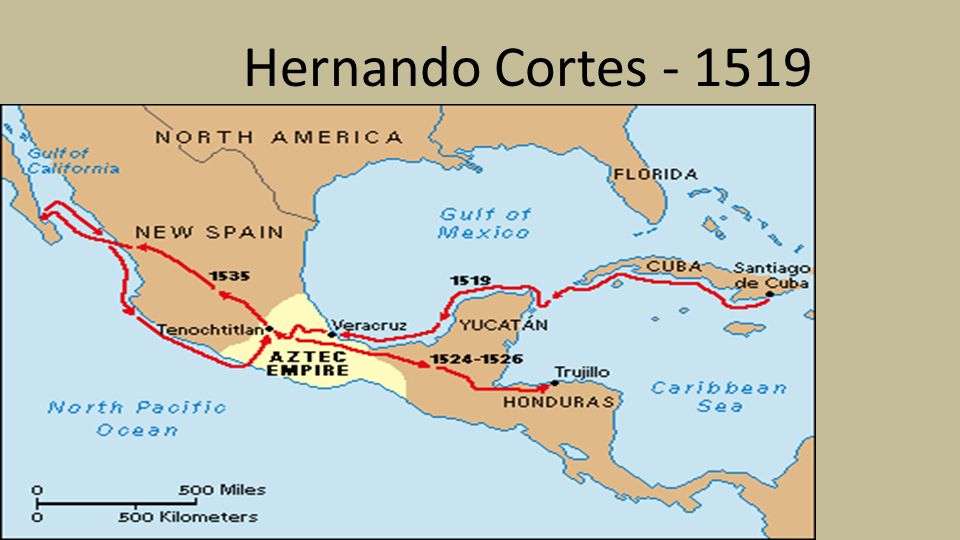 significant events during hernan cortes voyages