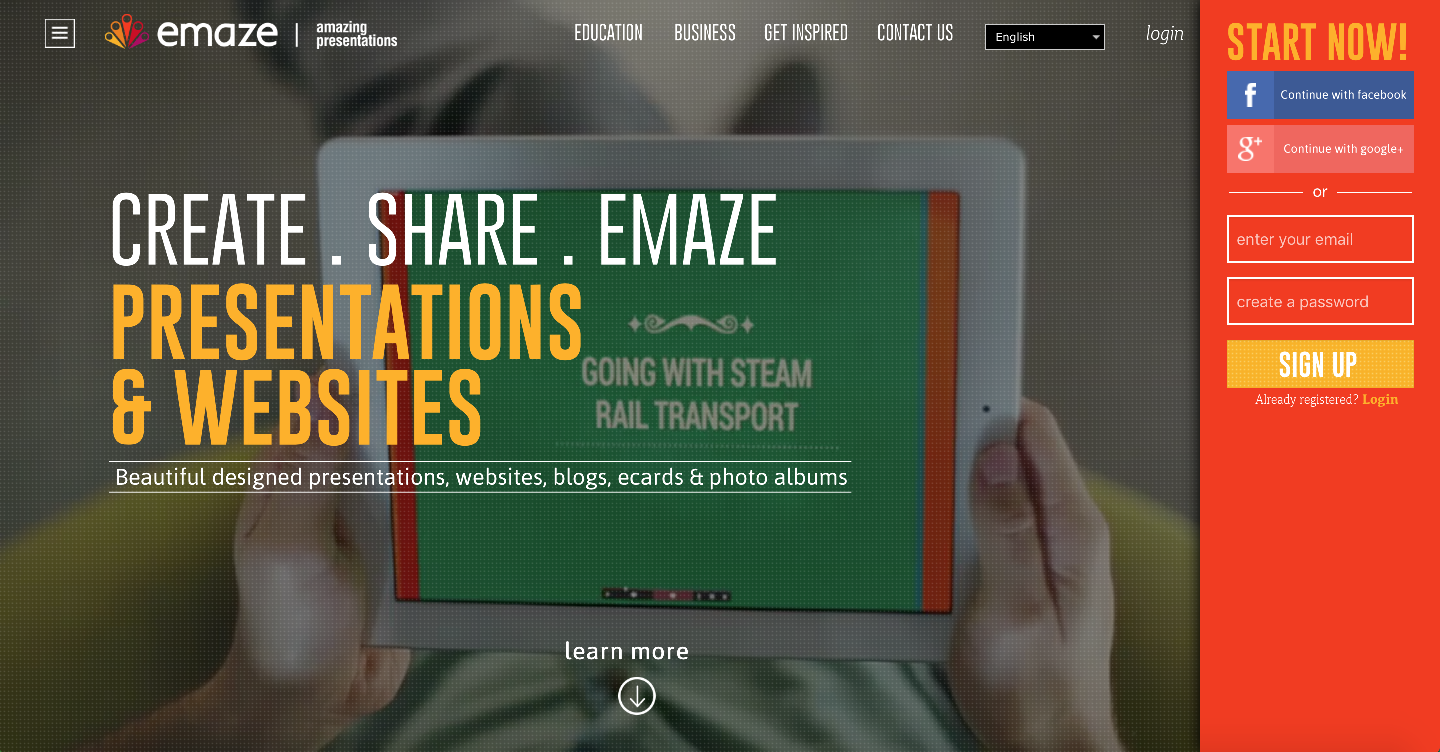Illustrated at emaze Presentation