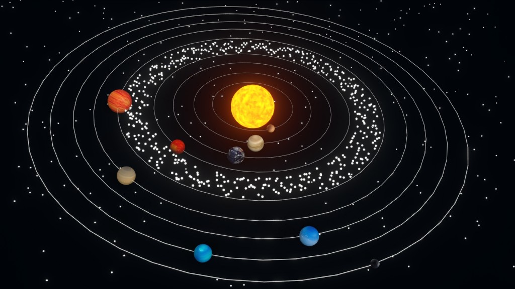 Znalezione obrazy dla zapytania układ słoneczny animacja 3d