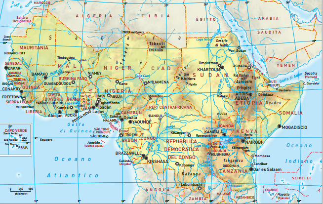 Cartina Fisica Africa Subsahariana Cartina 2272