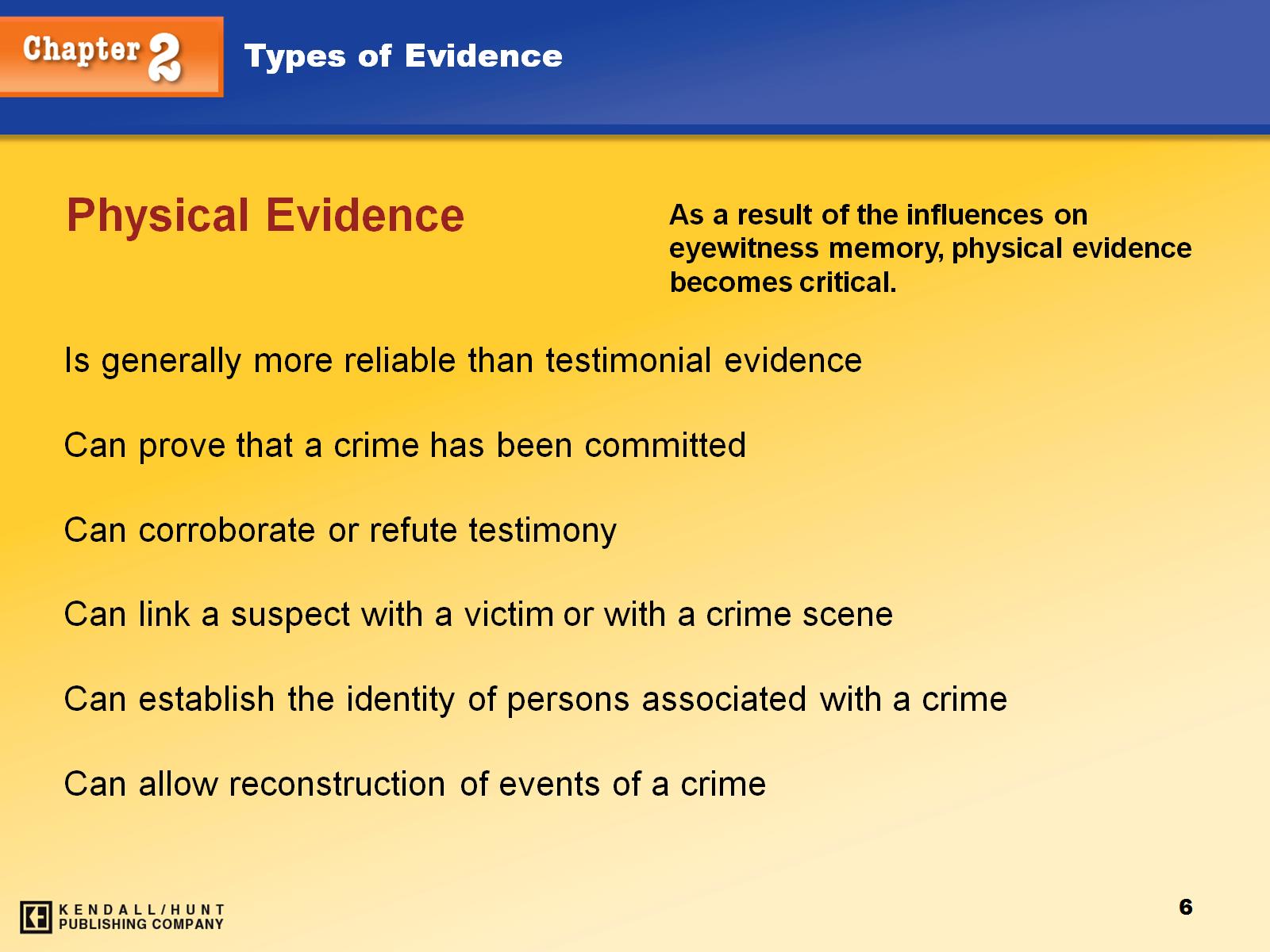 Physical Pattern Evidence Chapter 2- Types of Evidence.pptx at emaze Presentation