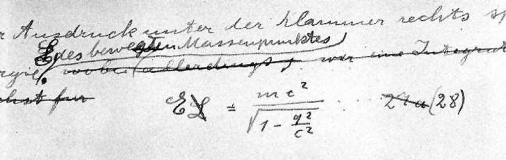 Почерк эйнштейна