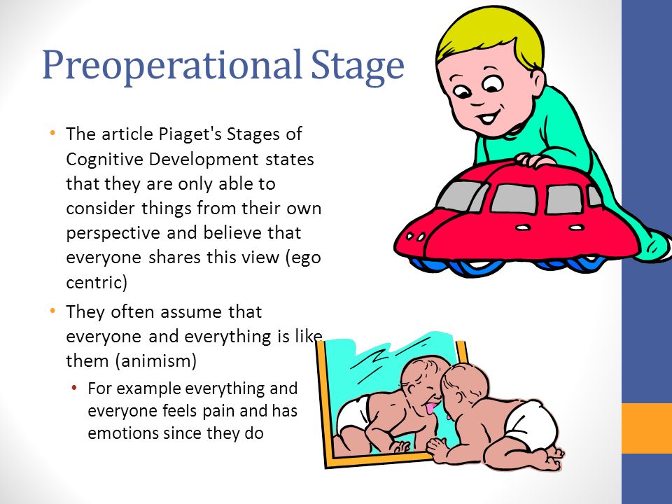 examples of the sensorimotor stage