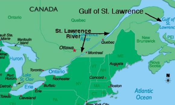 Святого лаврентия какой океан. Река Святого Лаврентия на карте Северной Америки. Река Святого Лаврентия на карте Канады. Залив св Лаврентия. Река Святого Лаврентия на карте.