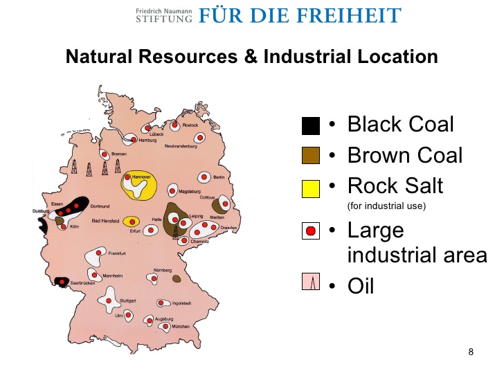 Полезные ископаемые в германии карта