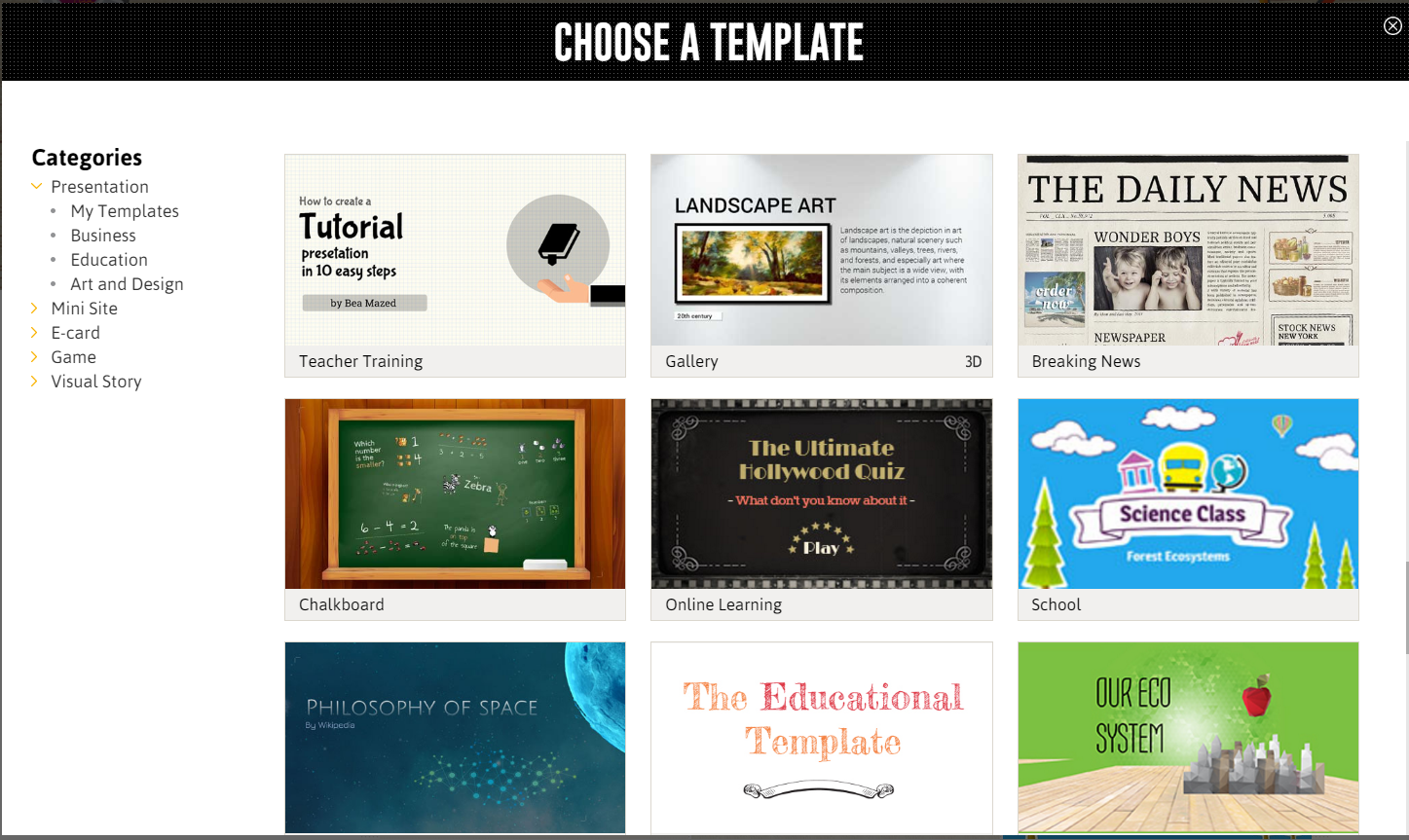 How to create a visually stimulating emaze at emaze Presentation