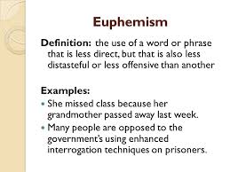 examples of euphemism sentences figures of speech Figures of speech.