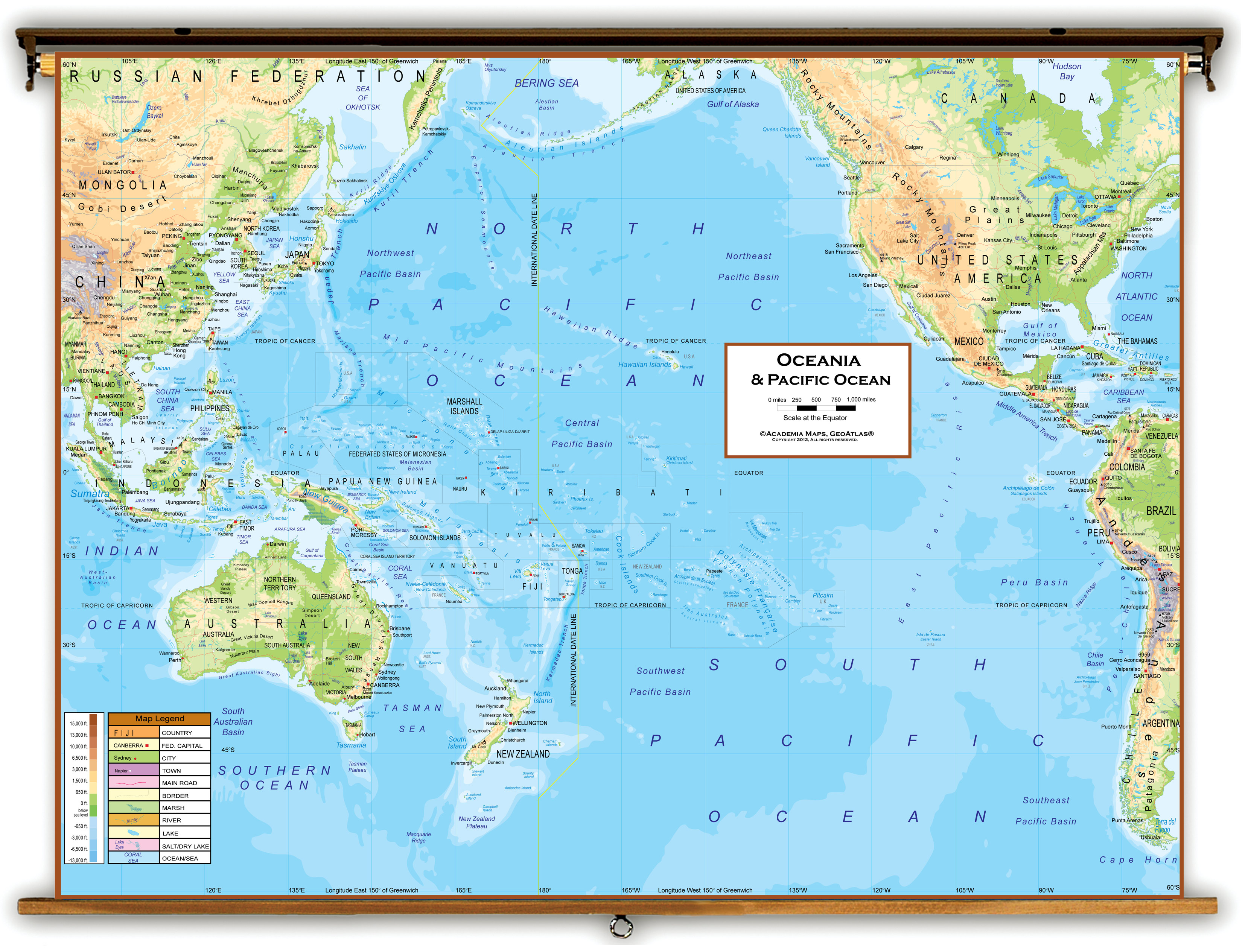 World Map Pacific Ocean Projection Wall Maps Map Worl - vrogue.co