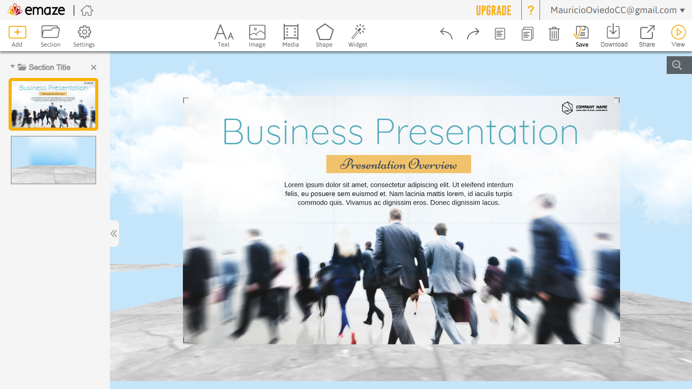 Presentaciones en 3D de Emaze. at emaze Presentation