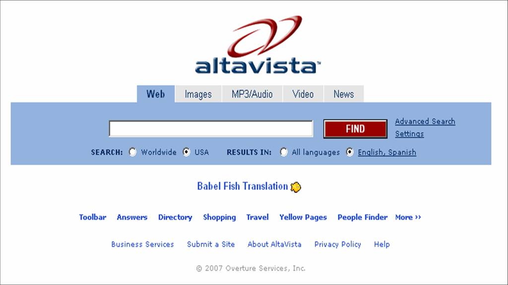 Find video. Altavista в 1995. Поисковая система alta Vista. Wandex первая Поисковая система. Altavista значок.