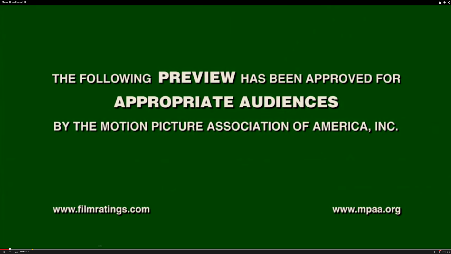The following Preview has been approved for all audiences PG. Appropriate audiences