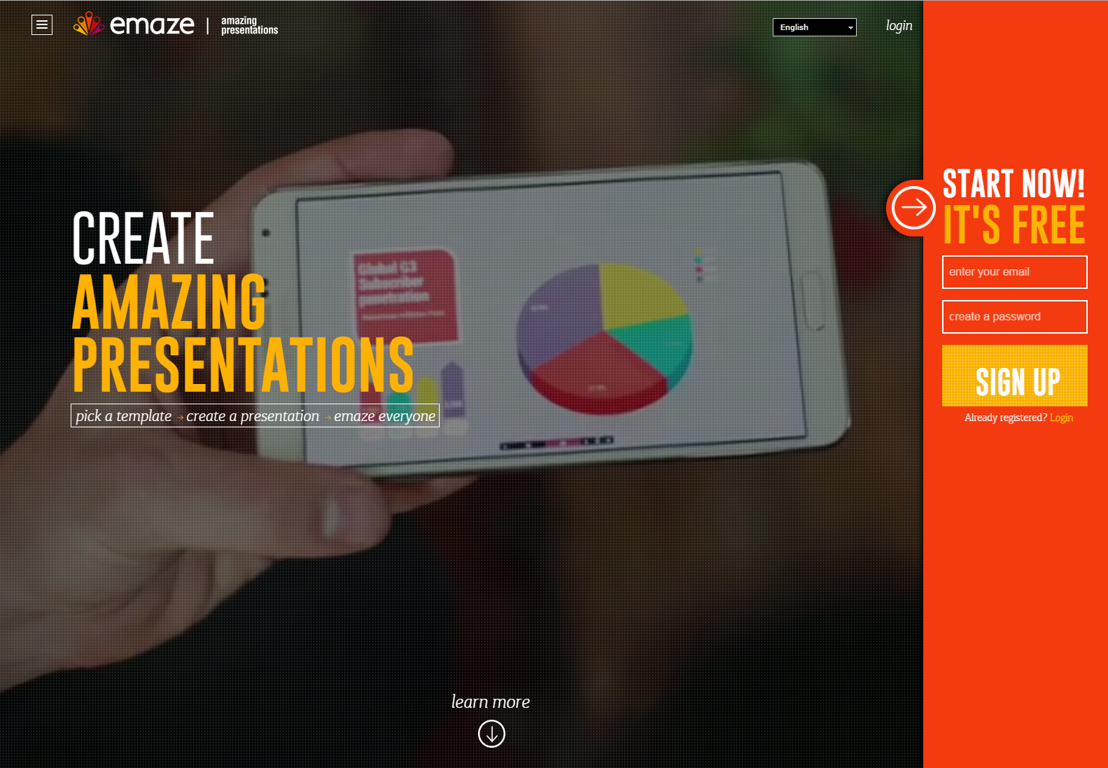 how it works at emaze Presentation