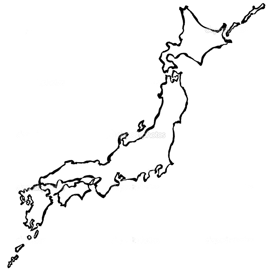 Контурная японии. Контур Японии. Япония очертания. Контур японских островов. Очертания Японии на карте.