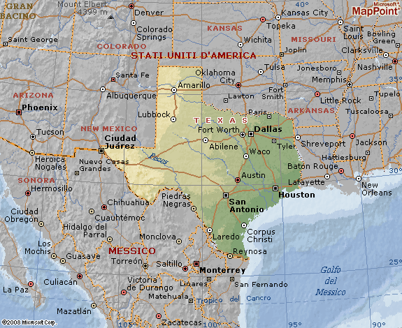 Карта штата техас с городами на русском языке