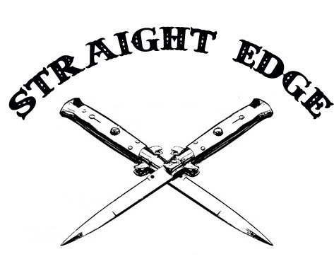 Straight edge тату эскизы