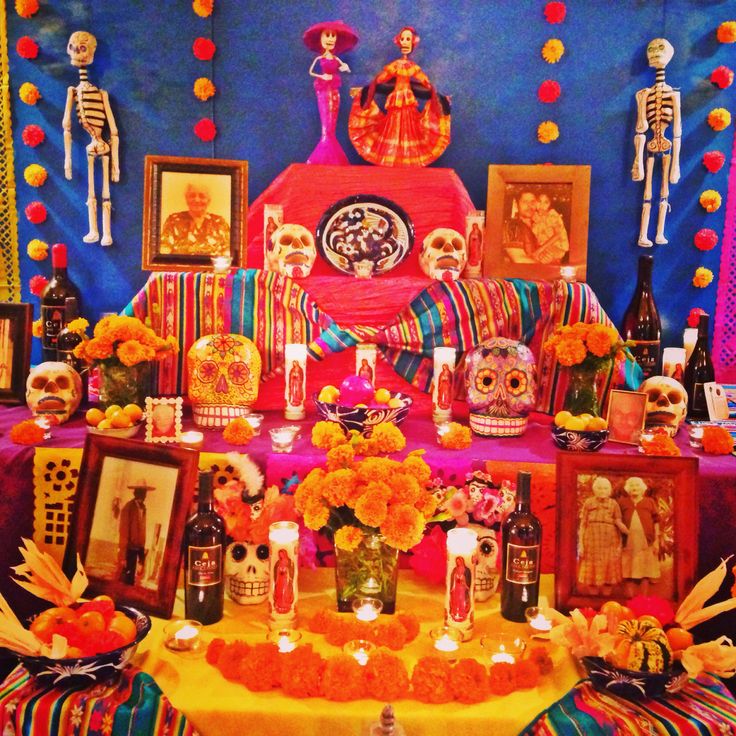 Traditions connected with the holiday include building private altars calle...