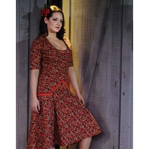 cotton house dress and red mules Characters