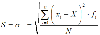 Como se hace la desviacion tipica