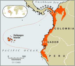 Image result for map Equatorial Chocó Region