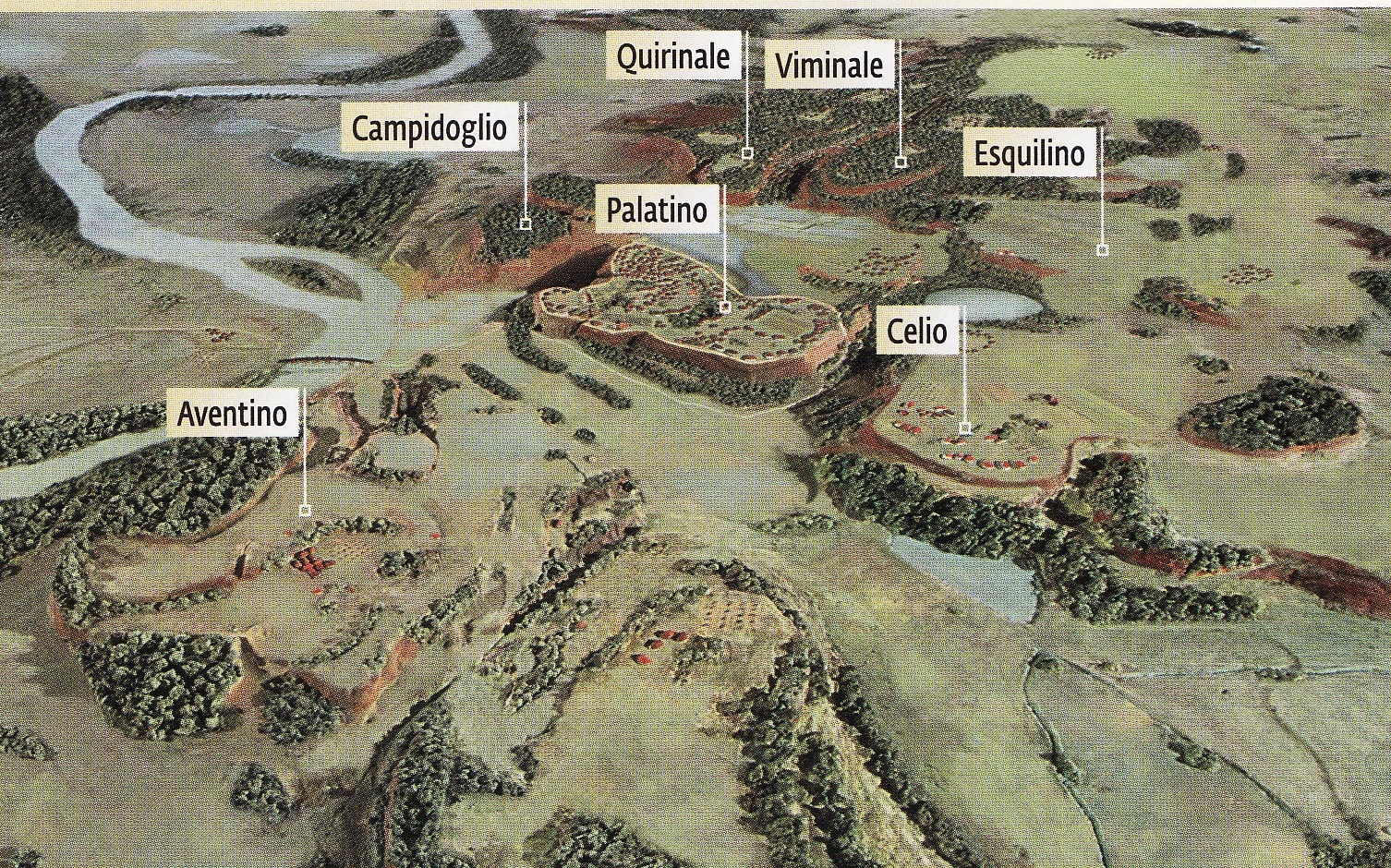 На этом холме жил простой народ. Древний Рим семь холмов. Древний Рим на семи холмах. Карта древний Рим семь холмов. Древний Рим основание города на 7 холмах.